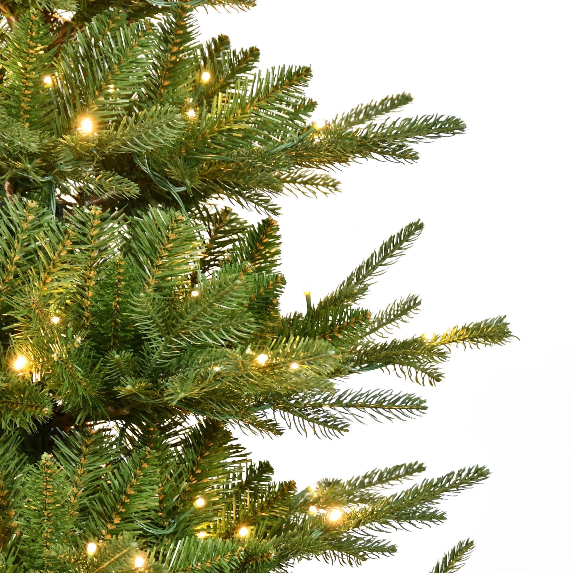 7.5ft. Pre-Lit Hillside Spruce Artificial Christmas Tree, Warm White LED Lights